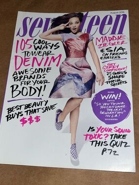 Seventeen Magazine August 2016 Maddie Ziegler